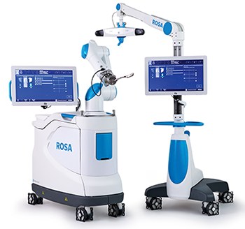 ROSA Knee System by Zimmer Biomet for robotic knee replacement at Globus Hospital Kanpur